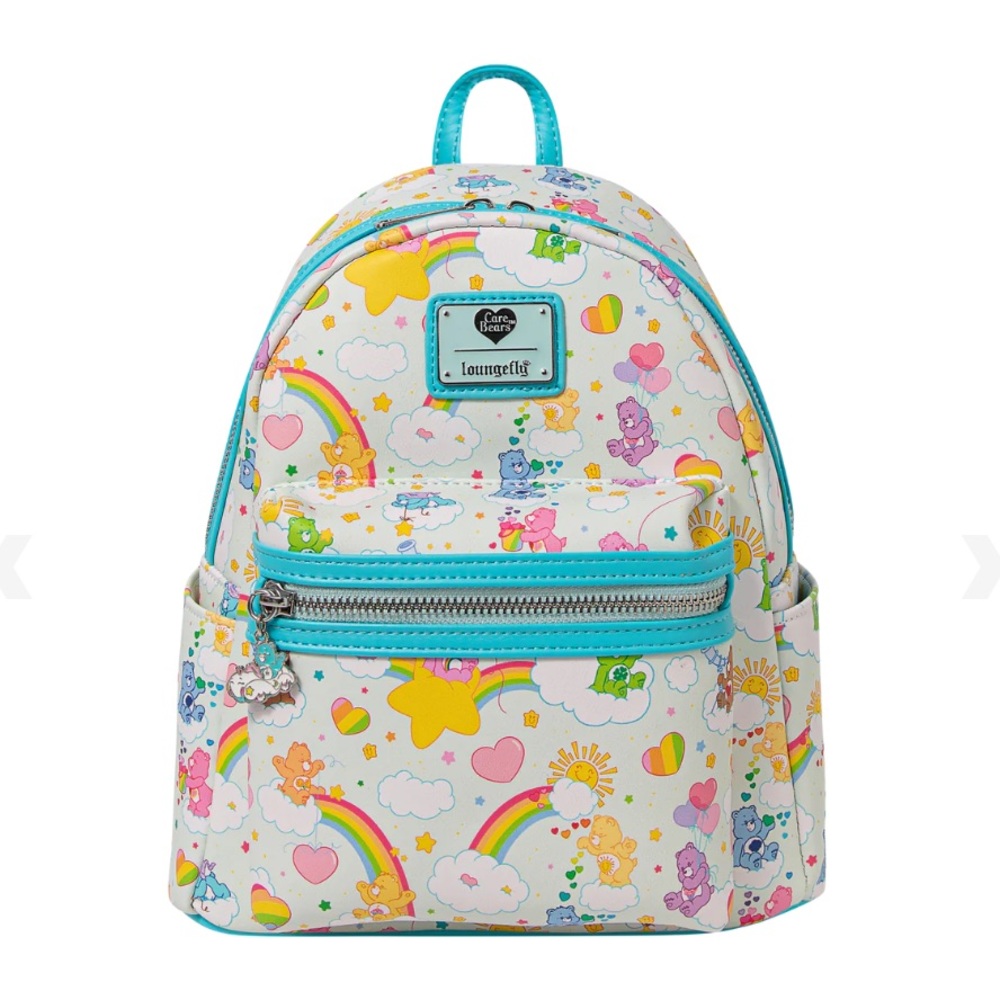 NWT Loungefly 40th Anniversary Care Bears mini backpack